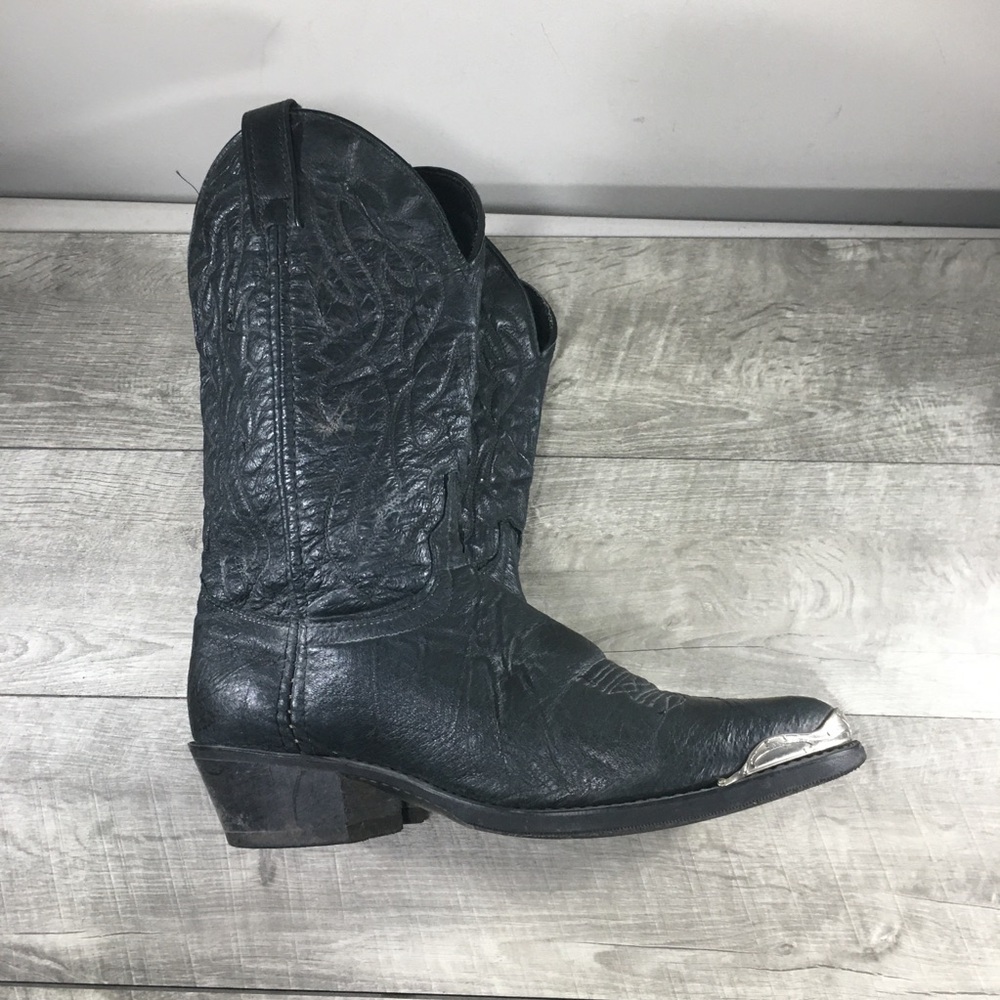 Laredo Men's 7640 East Bound Cowboy Western Pull On Mens Boots Vintage Size 10 - Picture 9 of 12